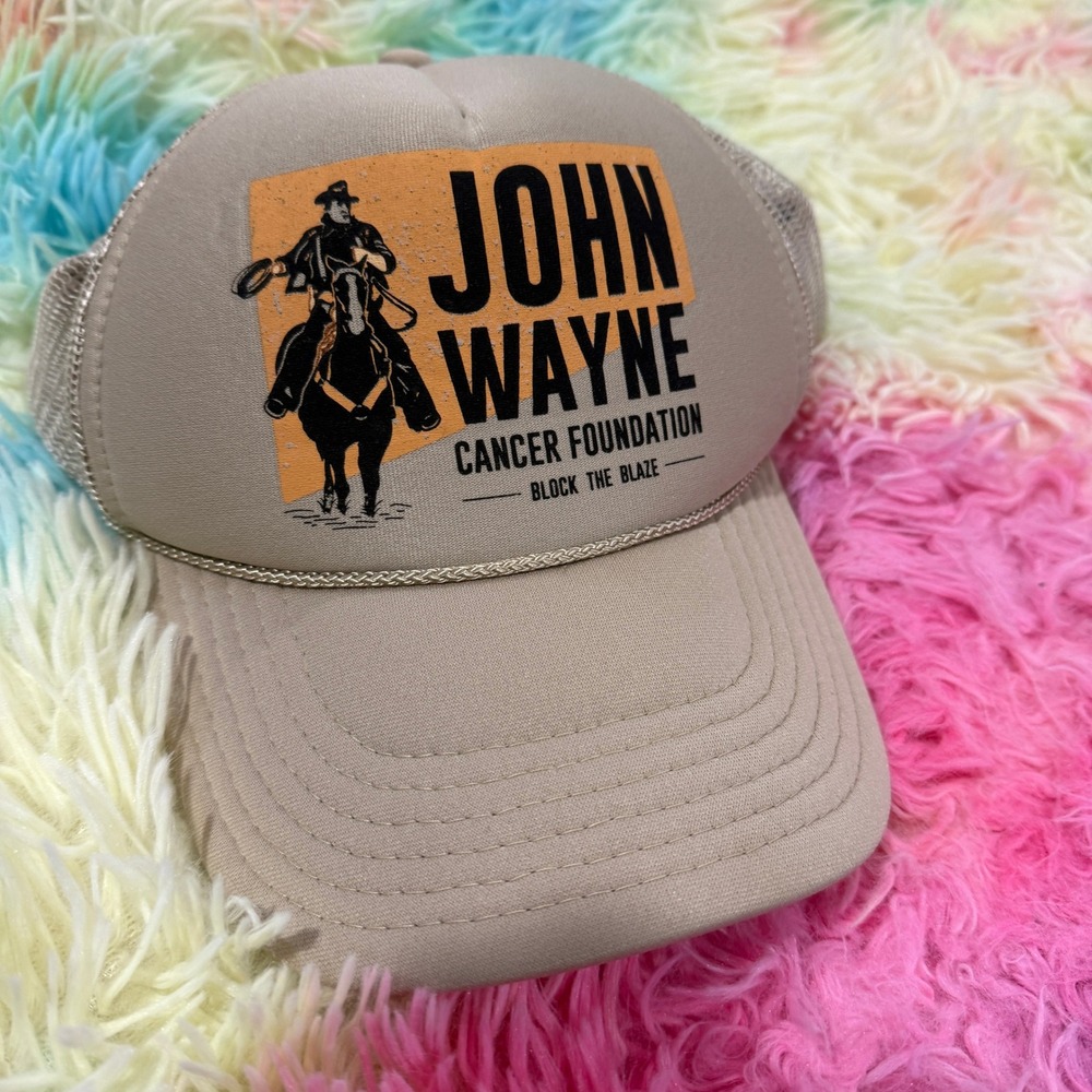 Otto John Wayne Cancer Foundation Hat Unisex OS Tan Trucker Snapback